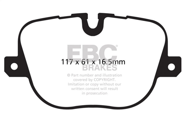 EBC 10-12 Land Rover Range Rover 5.0 Supercharged Greenstuff Rear Brake Pads - Bull Strap