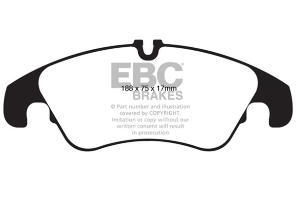 EBC 11 Audi A6 2.0 Turbo Yellowstuff Front Brake Pads - Bull Strap