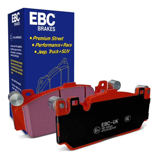 EBC 12+ BMW M5 4.4 Twin Turbo (F10) Redstuff Front Brake Pads - Bull Strap