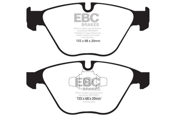 EBC 13+ BMW X1 2.0 Turbo (28i) Yellowstuff Front Brake Pads - Bull Strap
