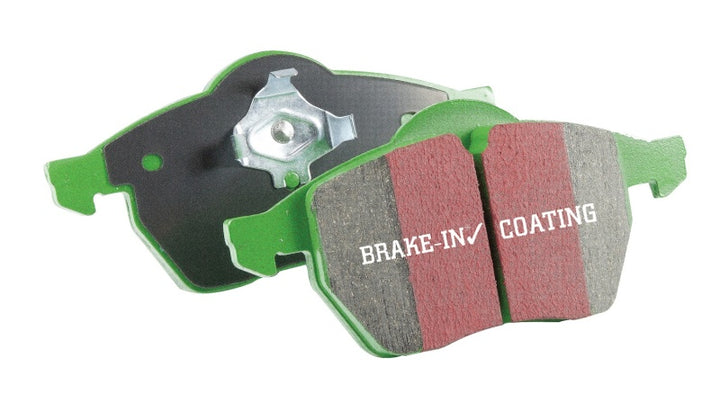 EBC 13+ Ford Fiesta 1.6 Turbo ST Greenstuff Rear Brake Pads - Bull Strap