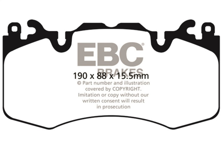 EBC 13+ Land Rover Range Rover 3.0 Supercharged Extra Duty Front Brake Pads - Bull Strap