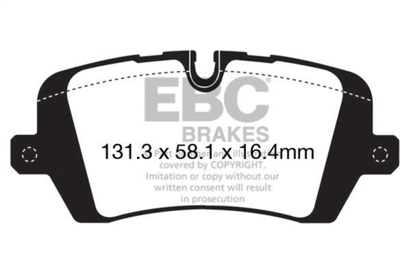 EBC 13+ Land Rover Range Rover 3.0 Supercharged Greenstuff Rear Brake Pads - Bull Strap