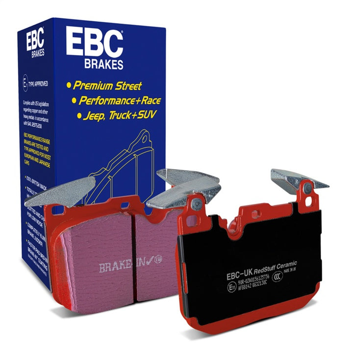 EBC 14+ BMW M3 3.0 Twin Turbo (F80) Redstuff Front Brake Pads - Bull Strap