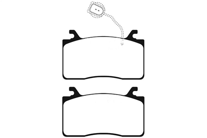 EBC 17-18 Alfa Romeo Giulia Ultimax OEM Replacement Front Brake Pads - Bull Strap