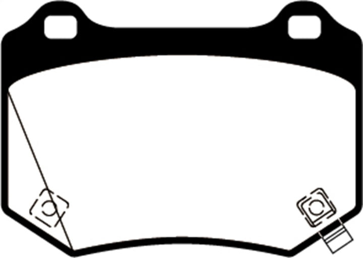 EBC 18+ Subaru WRX STI Redstuff Rear Brake Pads - Bull Strap