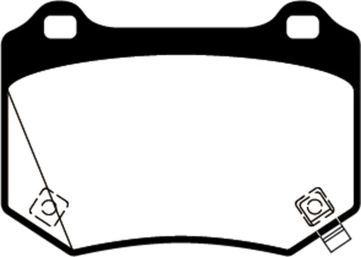 EBC 18+ WRX STI Yellowstuff Rear Brake Pads - Bull Strap
