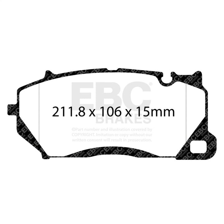 EBC 19-23 Audi RS6 C8 / RS7 4G9 4.0 Twin Turbo Bluestuff Front Brake Pads - Bull Strap