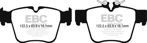 EBC 2015+ Mercedes-Benz C300 (W205) 2.0L Turbo AMG Sport Pkg Redstuff Rear Brake Pads - Bull Strap