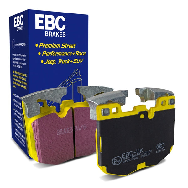 EBC 2017+ BMW 530 2.0L Turbo (G30) Yellowstuff Front Brake Pads - Bull Strap