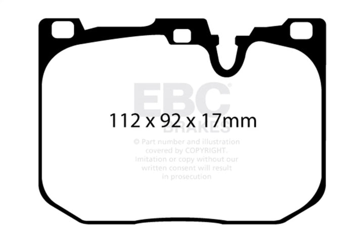 EBC 2017+ BMW M240 Coupe Bluestuff Front Brake Pads - Bull Strap