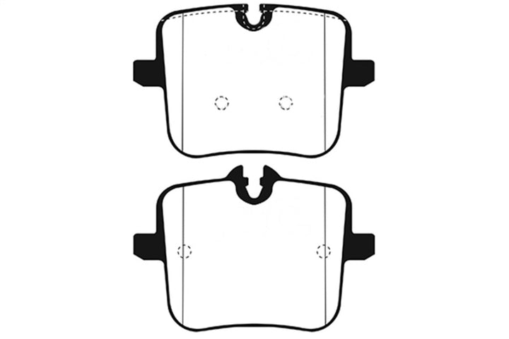 EBC 2018+ BMW M5 4.4TT (F90) Yellowstuff Rear Brake Pads - Bull Strap