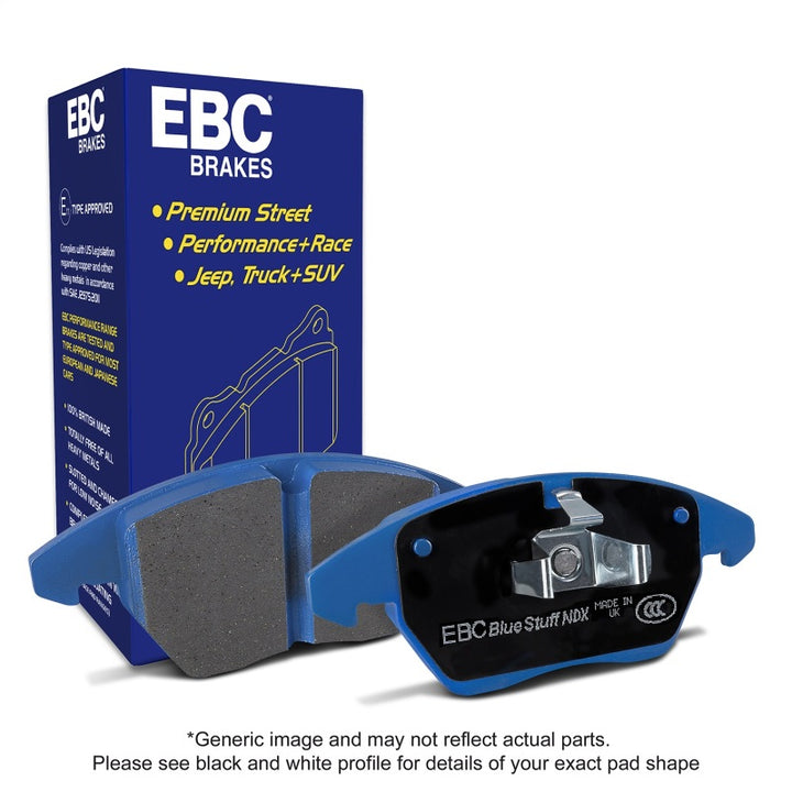 EBC 2018+ BMW M5 F90 Bluestuff Front Brake Pads - Bull Strap