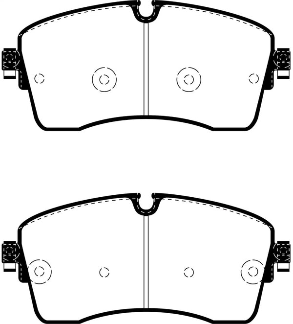 EBC 2018+ Jaguar E-Pace 2.0L Turbo (246) Greenstuff Front Brake Pads - Bull Strap