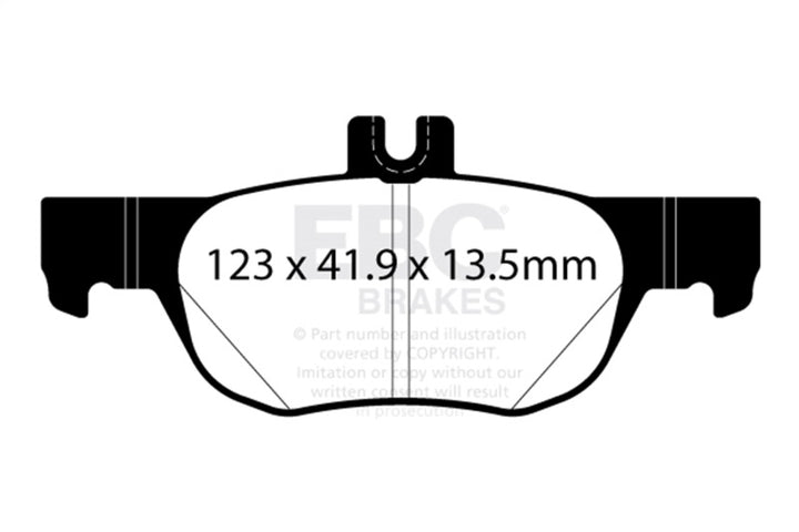 EBC 2019+ Mazda 3 (BP) 2.5L Redstuff Rear Brake Pads - Bull Strap