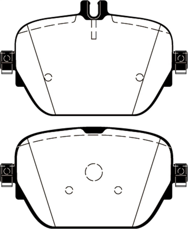EBC 2019+ Mercedes-Benz CLS53 AMG (C257) 3.0L Turbo Yellowstuff Rear Brake Pads - Bull Strap