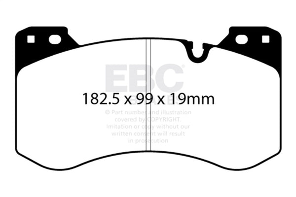 EBC 2021+ BMW M3/M4 3.0TT (G80/G82/G83) Yellowstuff Front Brake Pads - Bull Strap