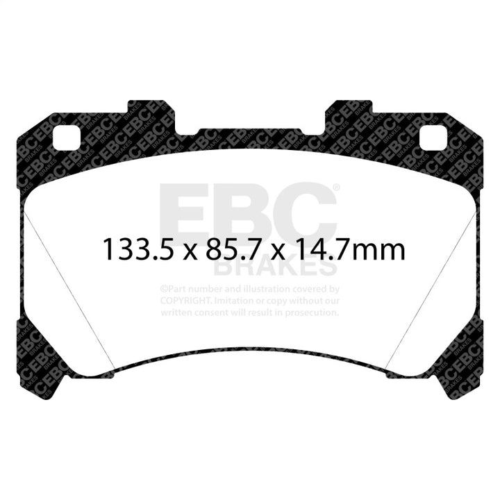 EBC 2023+ Toyota GR Corolla Yellowstuff Front Brake Pads - Bull Strap