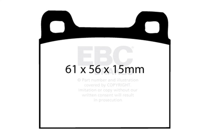 EBC 73-77 Porsche 911 2.7L Redstuff Front/Rear Brake Pads - Bull Strap