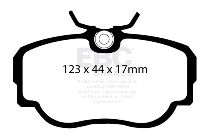 EBC 83-85 BMW 318 1.8 (E30) Redstuff Front Brake Pads - Bull Strap