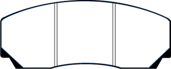 EBC 90-00 Aston Martin Vantage 5.3 (Twin Supercharged)(AP) Redstuff Front Brake Pads - Bull Strap