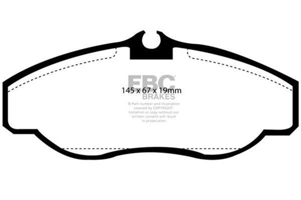 EBC 99-03 Land Rover Discovery (Series 2) 4.0 Greenstuff Front Brake Pads - Bull Strap