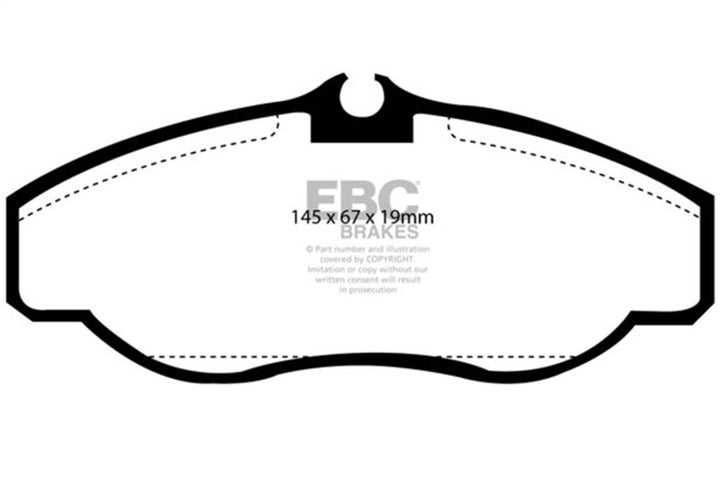 EBC 99-03 Land Rover Discovery (Series 2) 4.0 Greenstuff Front Brake Pads - Bull Strap
