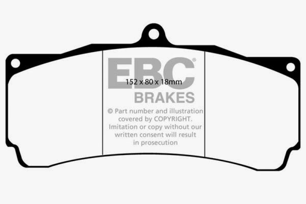 EBC Brakes Redstuff Ceramic Brake Pads - Bull Strap