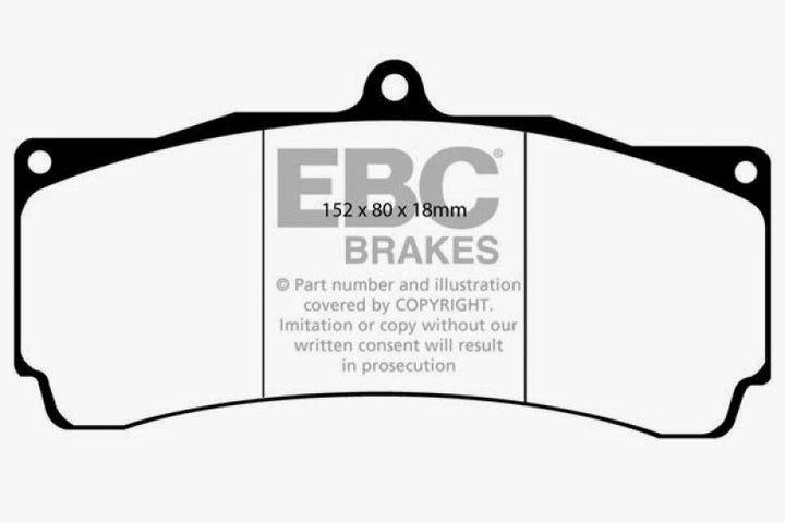EBC Brakes Redstuff Ceramic Brake Pads - Bull Strap