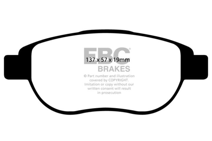 EBC Brakes Yellowstuff Performance Brake Pads - Bull Strap