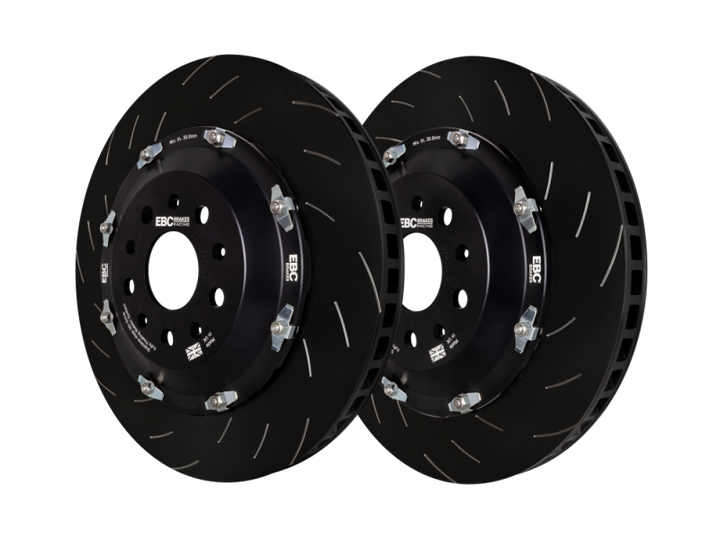 EBC Racing 2020+ Chevrolet Corvette Stingray 6.2L (w/Z51 Perf Pack) 2 Piece SG Racing Front Rotors - Bull Strap