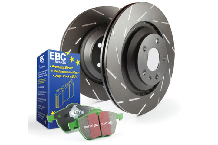 EBC S2 Kits Greenstuff Pads and USR Rotors - Bull Strap