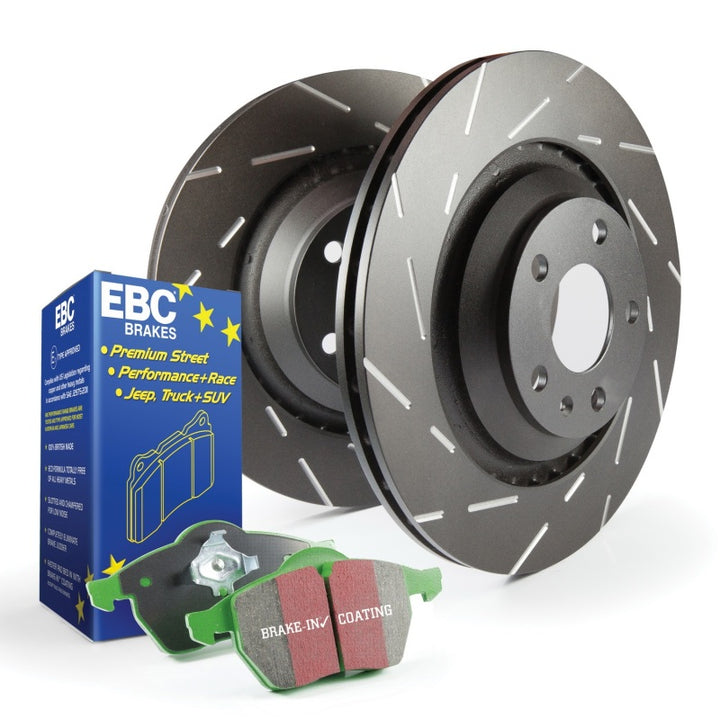 EBC S2 Kits Greenstuff Pads and USR Rotors - Bull Strap