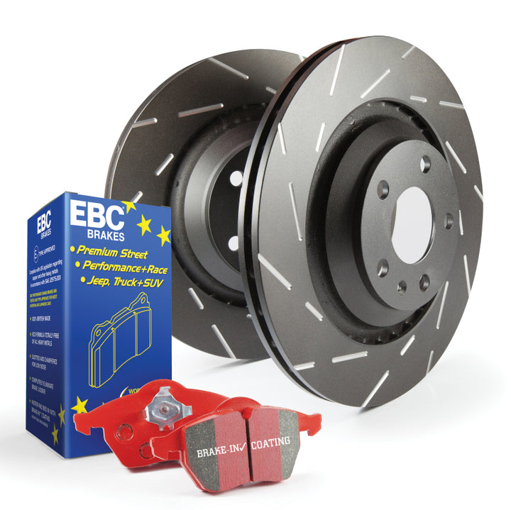 EBC S4 Kits Redstuff Pads and USR Rotors - Bull Strap