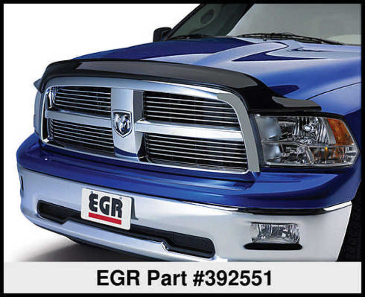 EGR 06+ Dodge F/S Pickup Aerowrap Hood Shield (392551) - Bull Strap