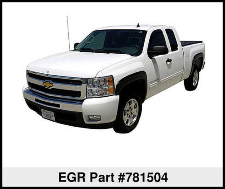 EGR 07-13 Chev Silverado 6-8ft Bed OEM Look Fender Flares - Set (781504) - Bull Strap