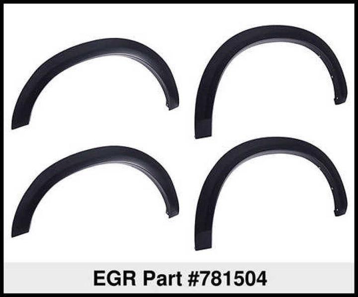 EGR 07-13 Chev Silverado 6-8ft Bed OEM Look Fender Flares - Set (781504) - Bull Strap