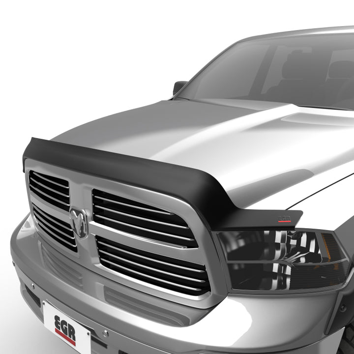EGR 09-13 Dodge Ram Pickup Superguard Hood Shield - Matte (302655) - Bull Strap