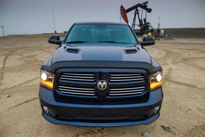 EGR 09-13 Dodge Ram Pickup Superguard Hood Shield - Matte (302655) - Bull Strap
