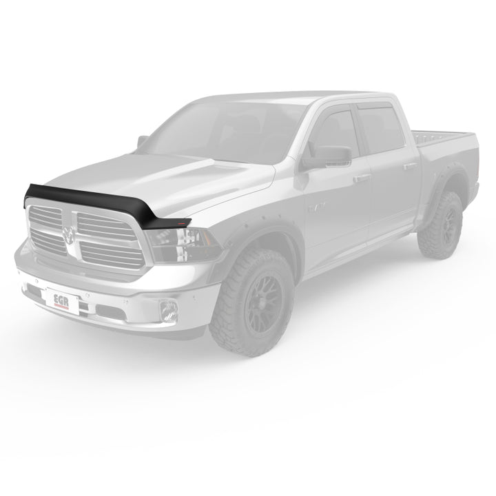 EGR 09-13 Dodge Ram Pickup Superguard Hood Shield - Matte (302655) - Bull Strap