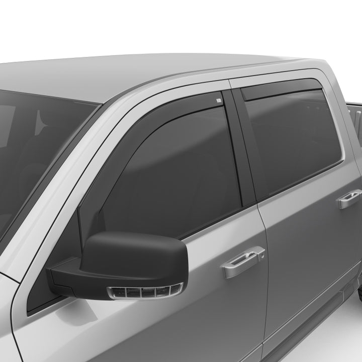 EGR 09+ Dodge Ram Pickup Crew Cab In-Channel Window Visors - Set of 4 (572751) - Bull Strap