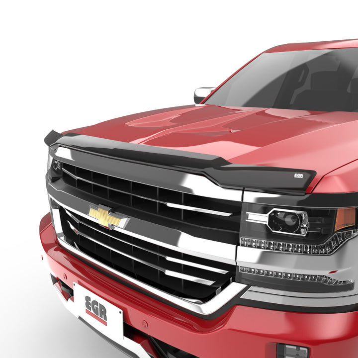 EGR 14+ Chev Silverado LD Superguard Hood Shield (301571) - Bull Strap