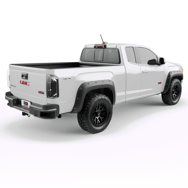 EGR 15-22 GMC Canyon SLT/SLE Denali Baseline Bolt Style Fender Flares Set of 4 - Bull Strap
