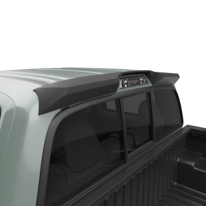EGR 16-17 Toyota Tacoma Matte Black Truck Cab Spoiler (985089) - Bull Strap