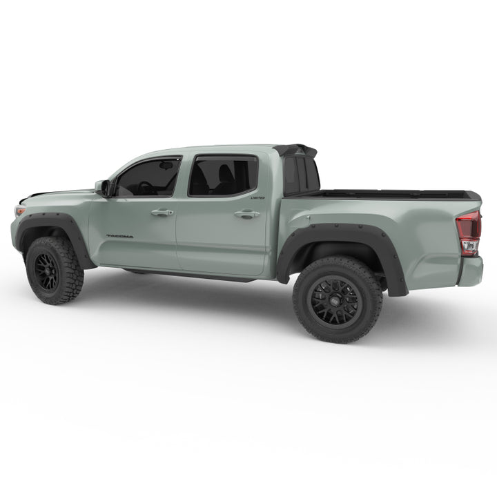 EGR 16-17 Toyota Tacoma Matte Black Truck Cab Spoiler (985089) - Bull Strap