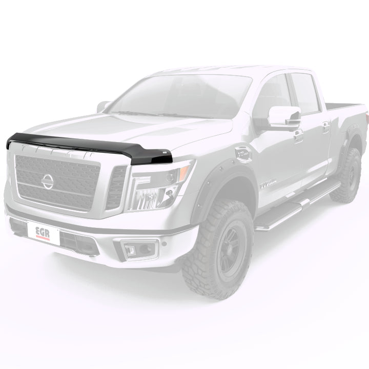 EGR 16+ Nissan Titan XD Superguard Hood Shield (305901) - Bull Strap