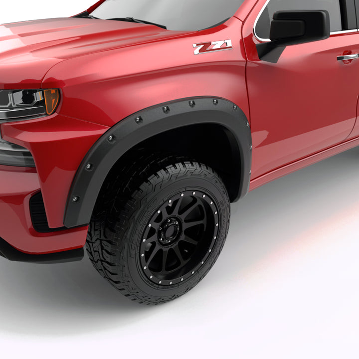 EGR 19-22 Chevrolet Silverado 1500 Baseline Bolt Style Fender Flares (Set of 4) - Bull Strap