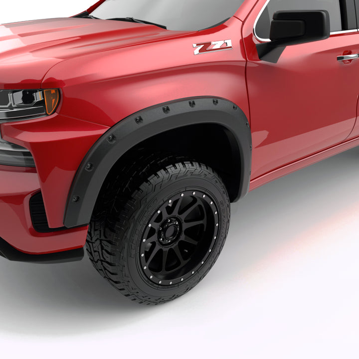 EGR 19-22 Chevrolet Silverado 1500 Baseline Bolt Style Fender Flares (Set of 4) - Bull Strap