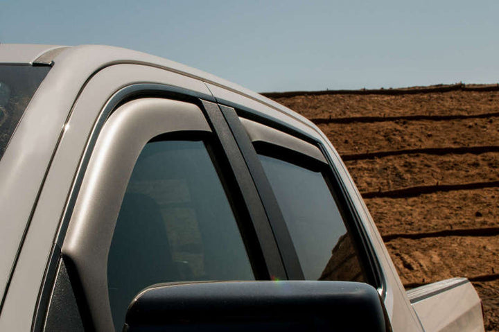 EGR 2019 Chevy 1500 Crew Cab In-Channel Window Visors - Matte - Bull Strap