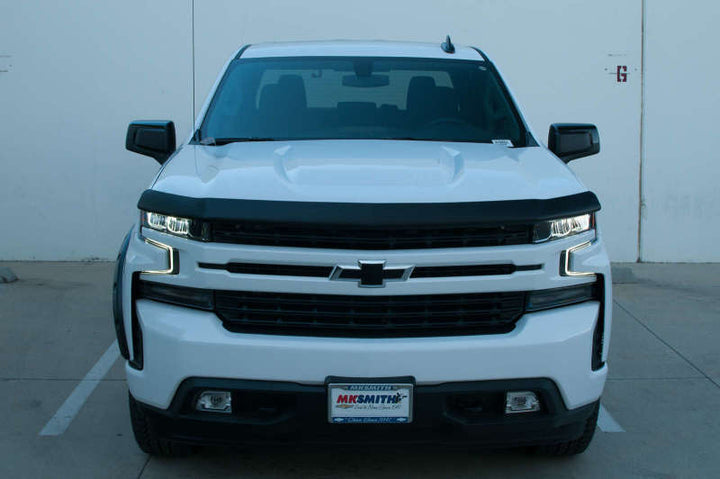EGR 2019 Chevy 1500 Super Guard Hood Guard - Matte - Bull Strap